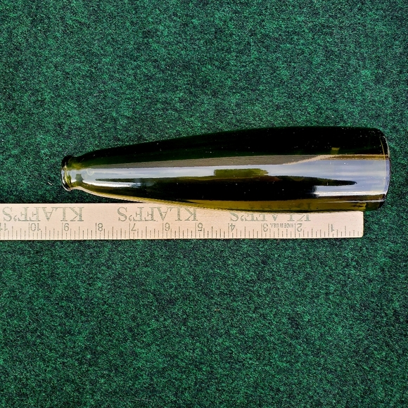 Rare 1900s Antique Karl Hutter Olive Green Beer Bottle 9554-12 P - Picture 7 of 9